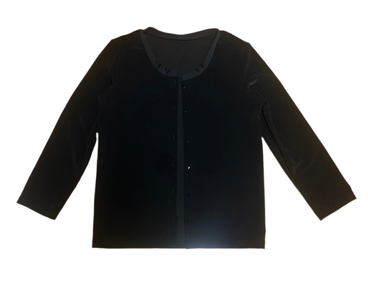 rash guard cardigan black