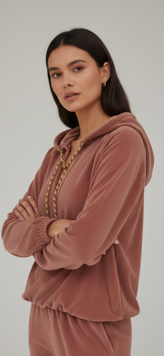 relax wear velor Hooded